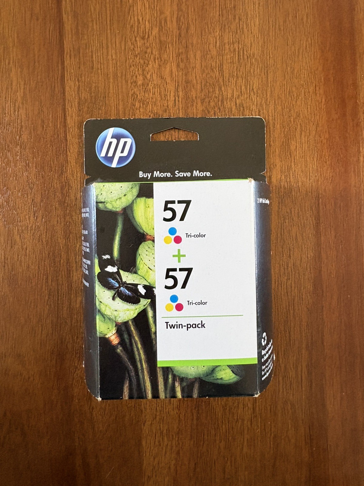 Genuine HP 57 Twin Pack Tri Color Inkjet Cartridges C6657AN 