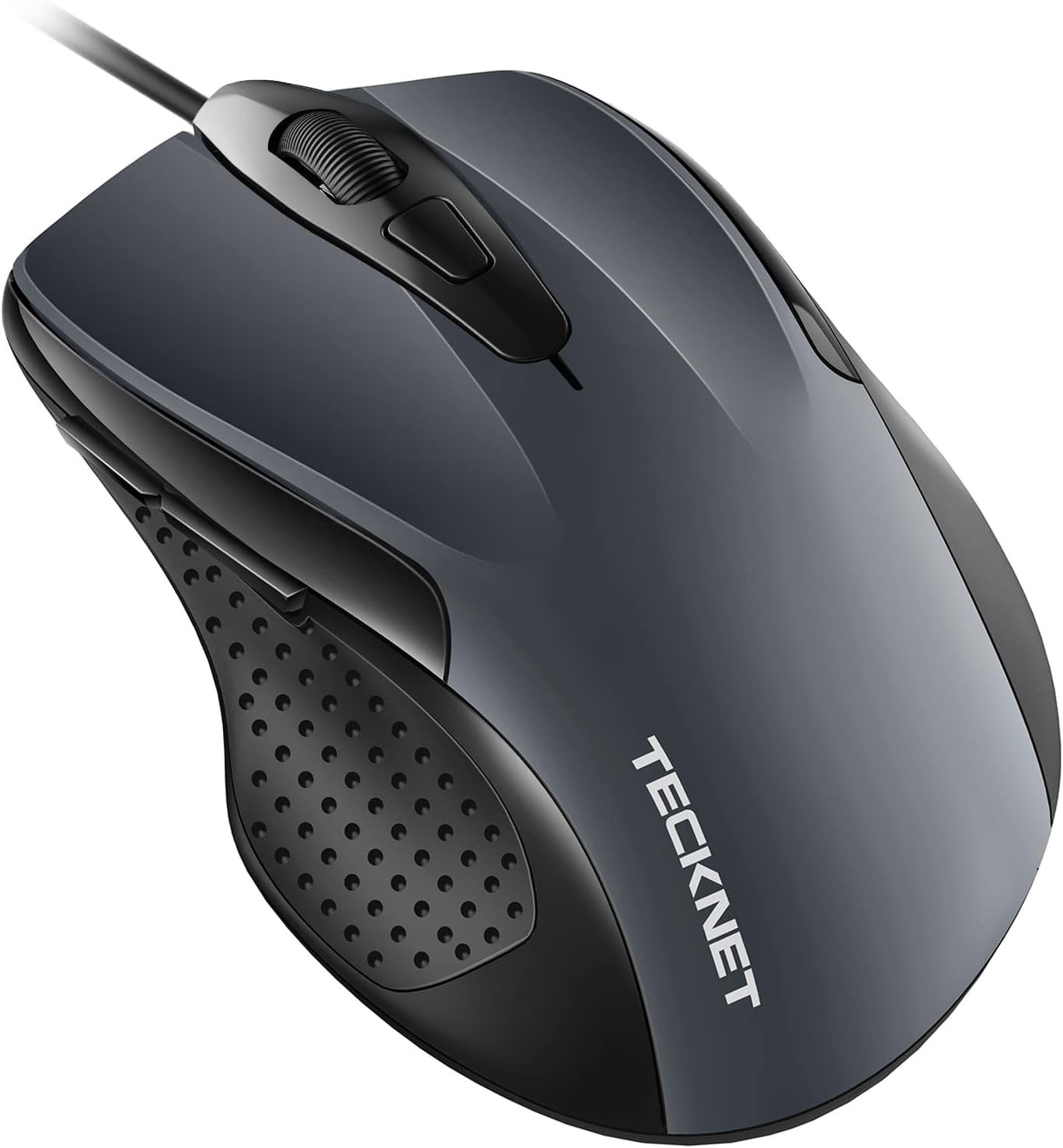 NEW TECKNET Ergonomic 6-Button Wired USB Optical Computer Mouse Adjustable DPI