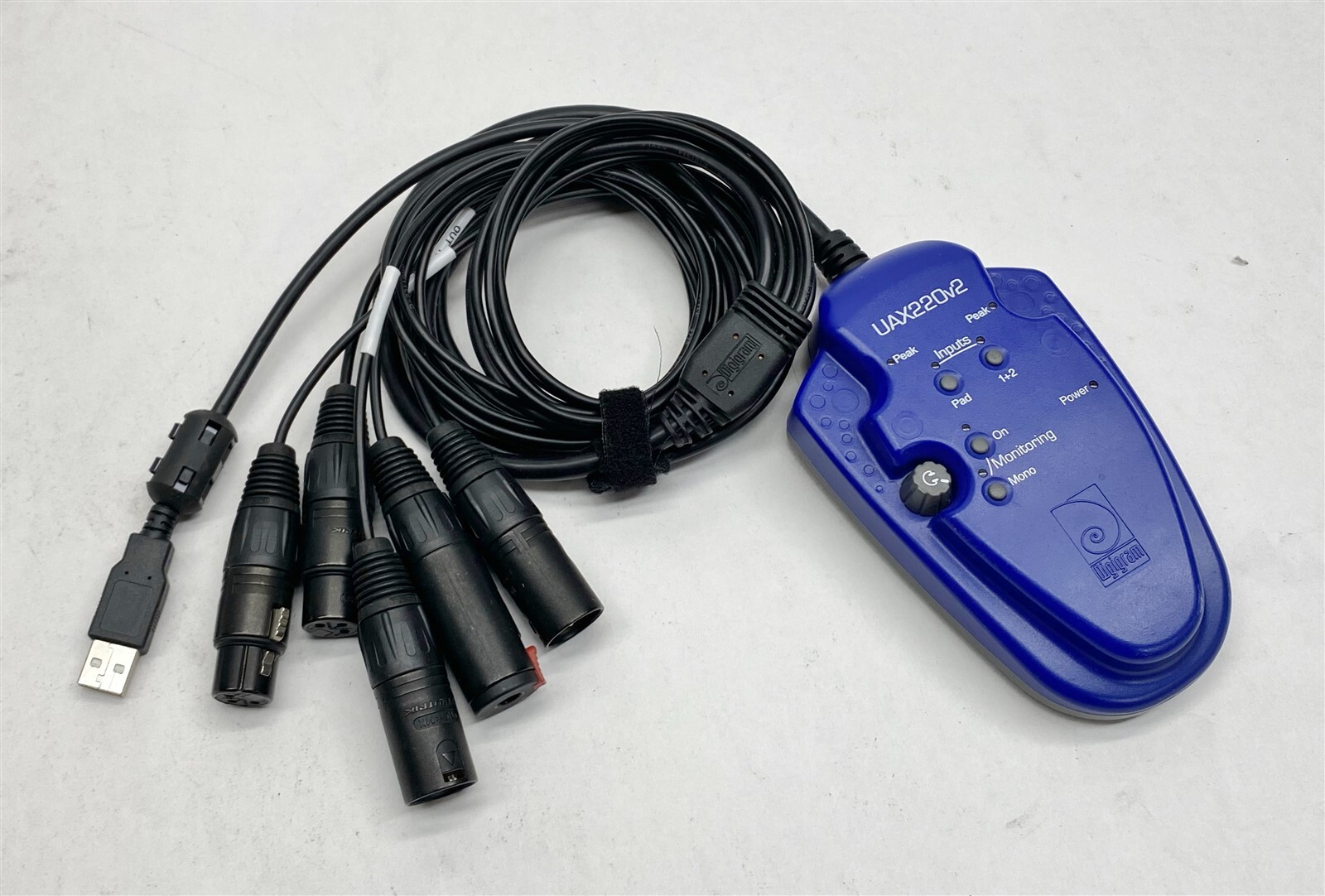 Digigram UAX220v2 USB Digital Audio Computer Recording Interface Balanced XLR