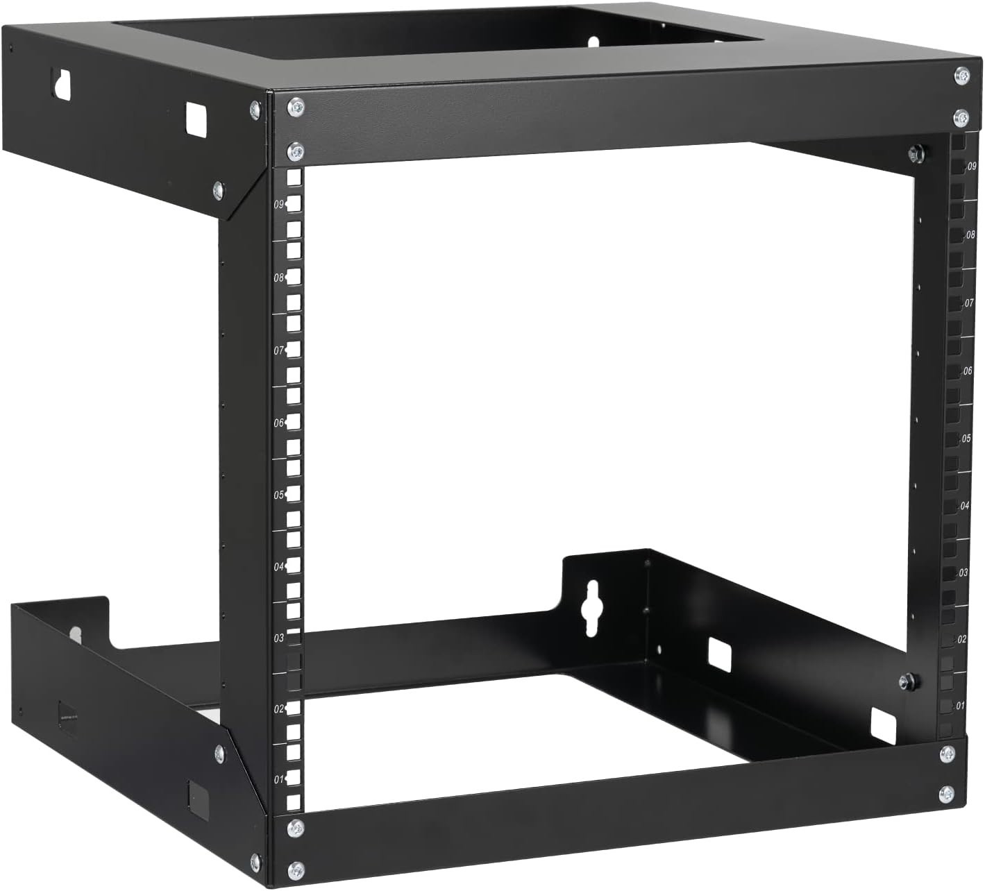 9U Wall Mount Rack Open Frame 19 Inch Server Equipment 2 Post Network #1295H T5