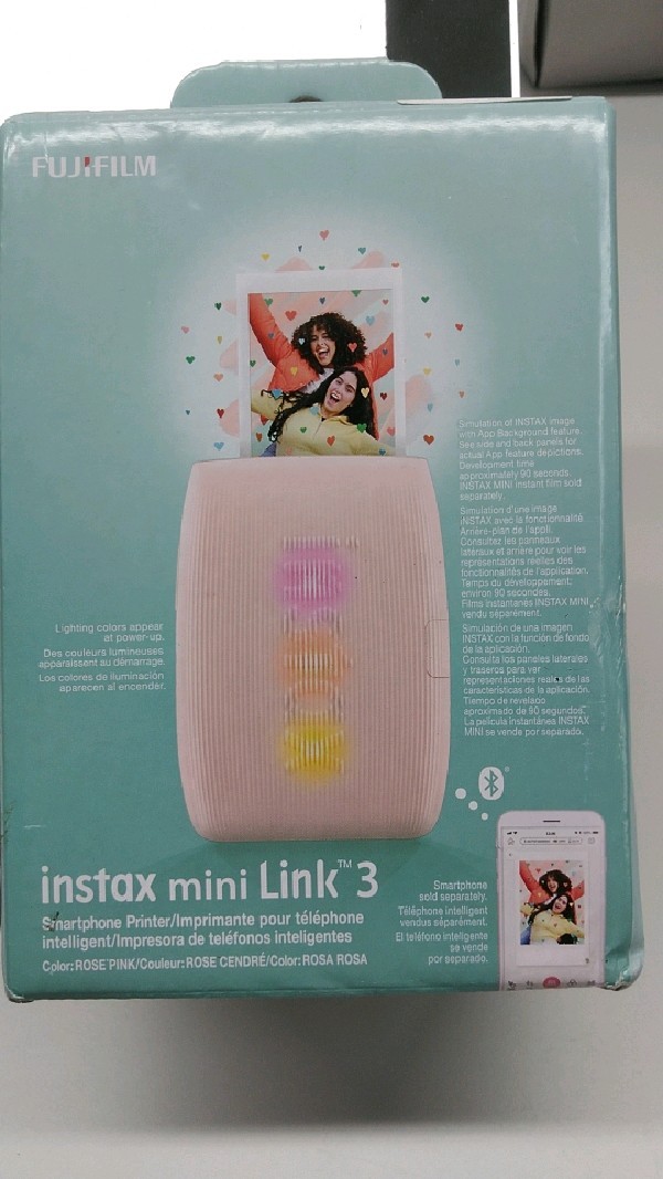 Fujifilm Instax Mini Link 3 Smartphone Printer Rose Pink 800 x 600 DPI Compact