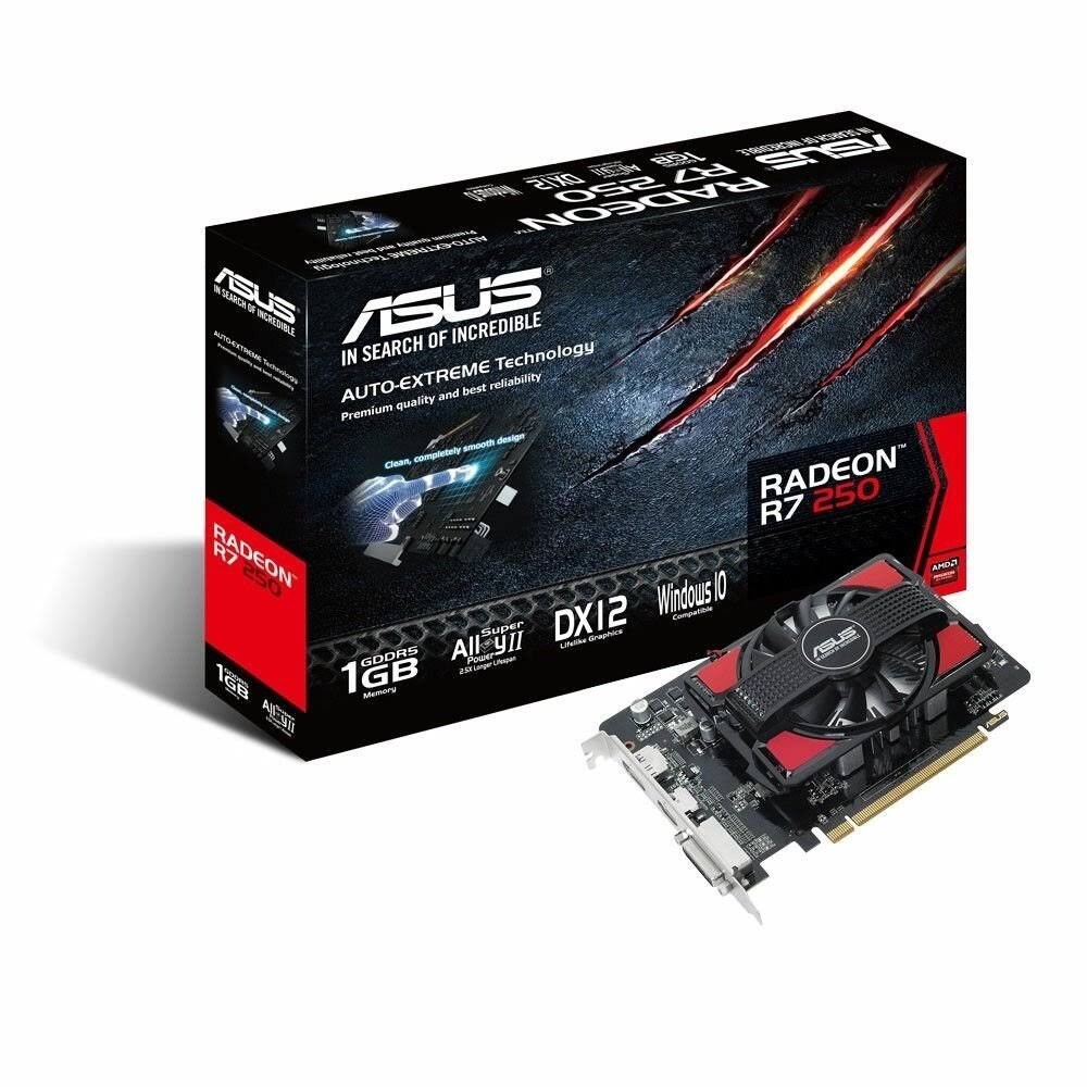 New ASUS Radeon R7 250 1GB GDDR5 Video Card R7250-1GD5 New In Box