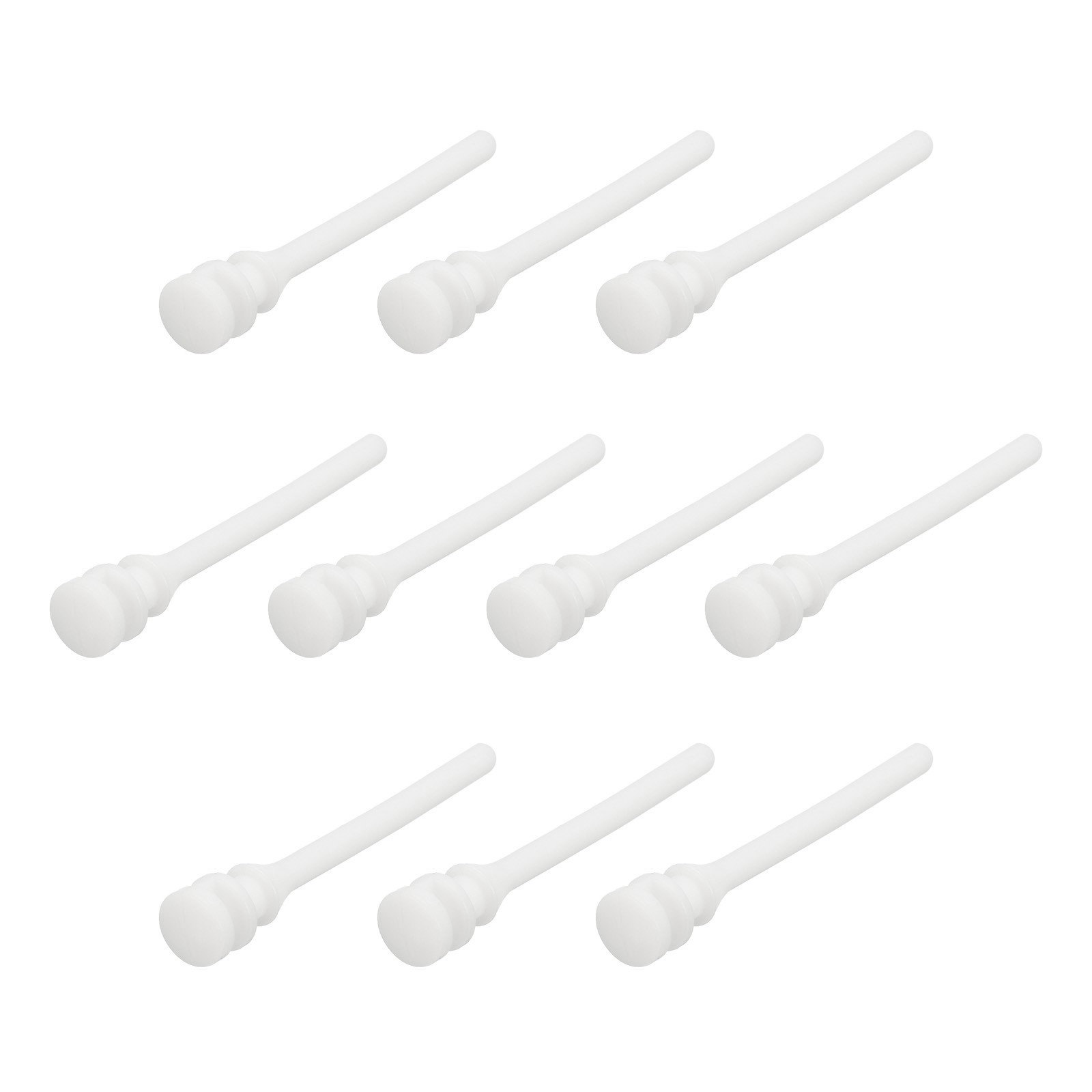 20PCS Fan Shock Absorbing Rubber Nail Short Computer Hardware Cooling Fan White