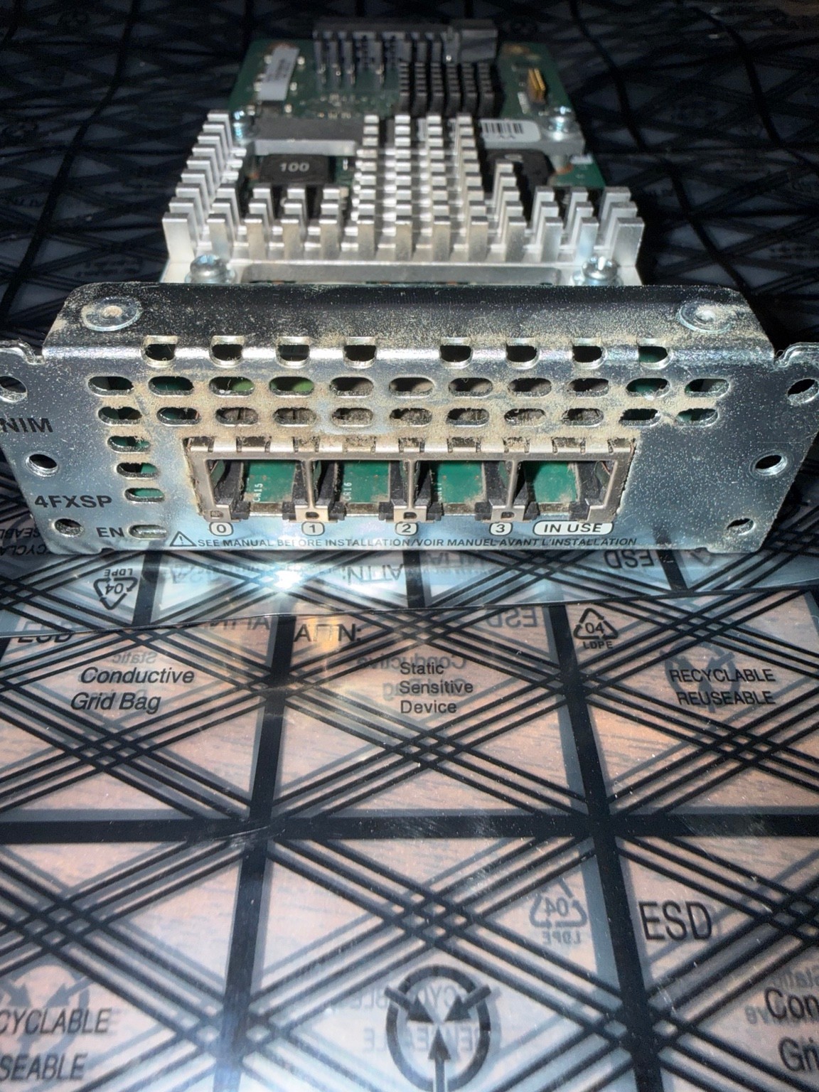 Cisco NIM-4FXSP 4-Port FXS Voice Module ISR 4000 4300 4400 V01