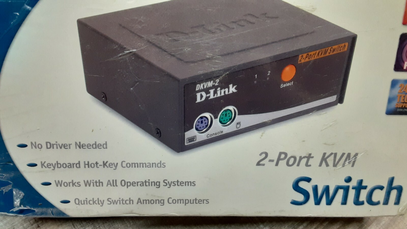 DLink 2 Port KVM Switch Multi Computer Management G1N