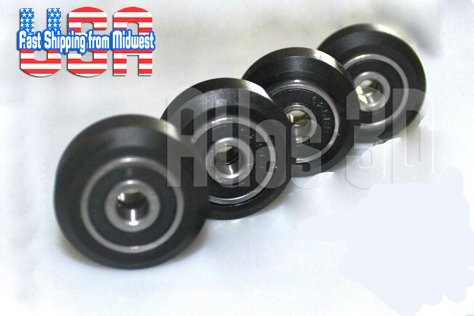 V-Wheel POM for Creality 3D Printers CR-10 CR-10S w/ 625-RS Sealed Bearings