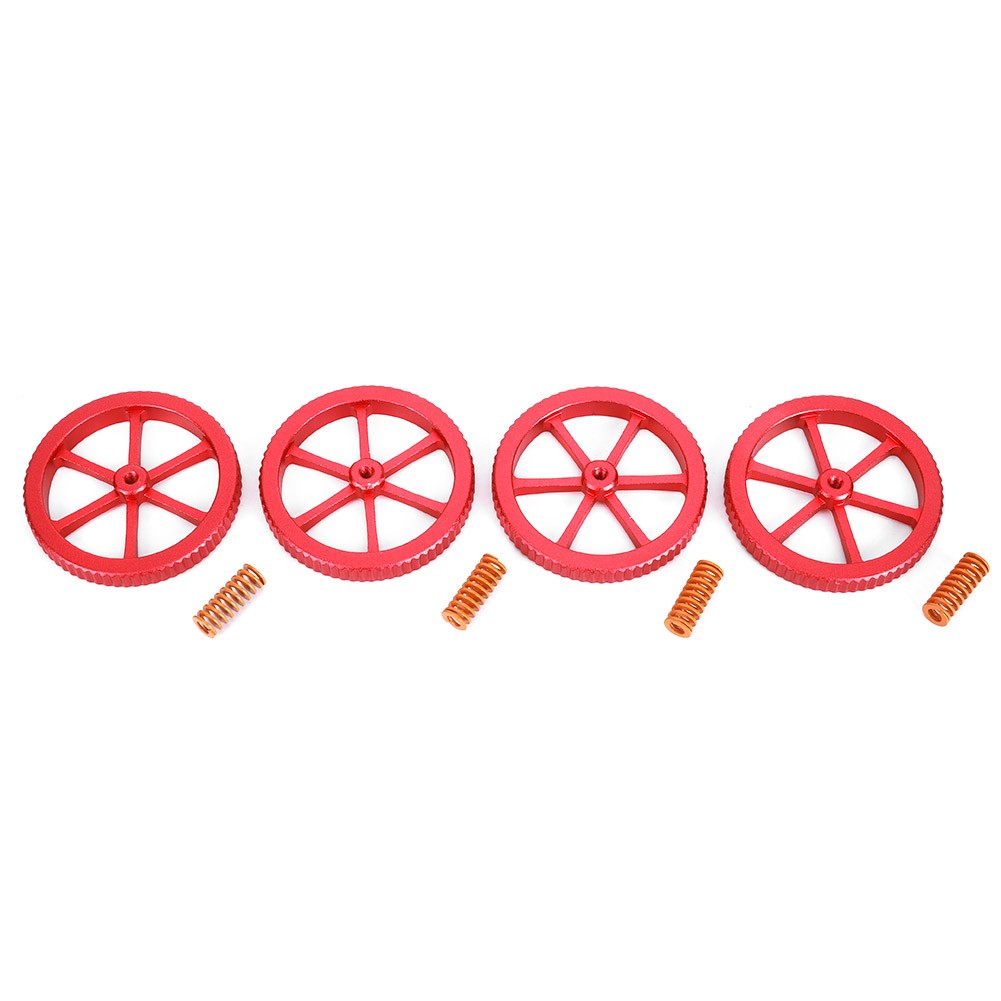 4Pcs Aluum Alloy Hand Twisted Leveling Nut Spring Kit Accessories Fit For Ender♡