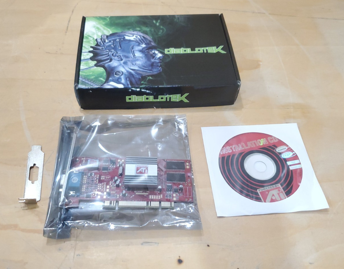 Diablotek ATI Rage 128Pro 32MB PCI Video Card VAR128P-32P Full or Half Height