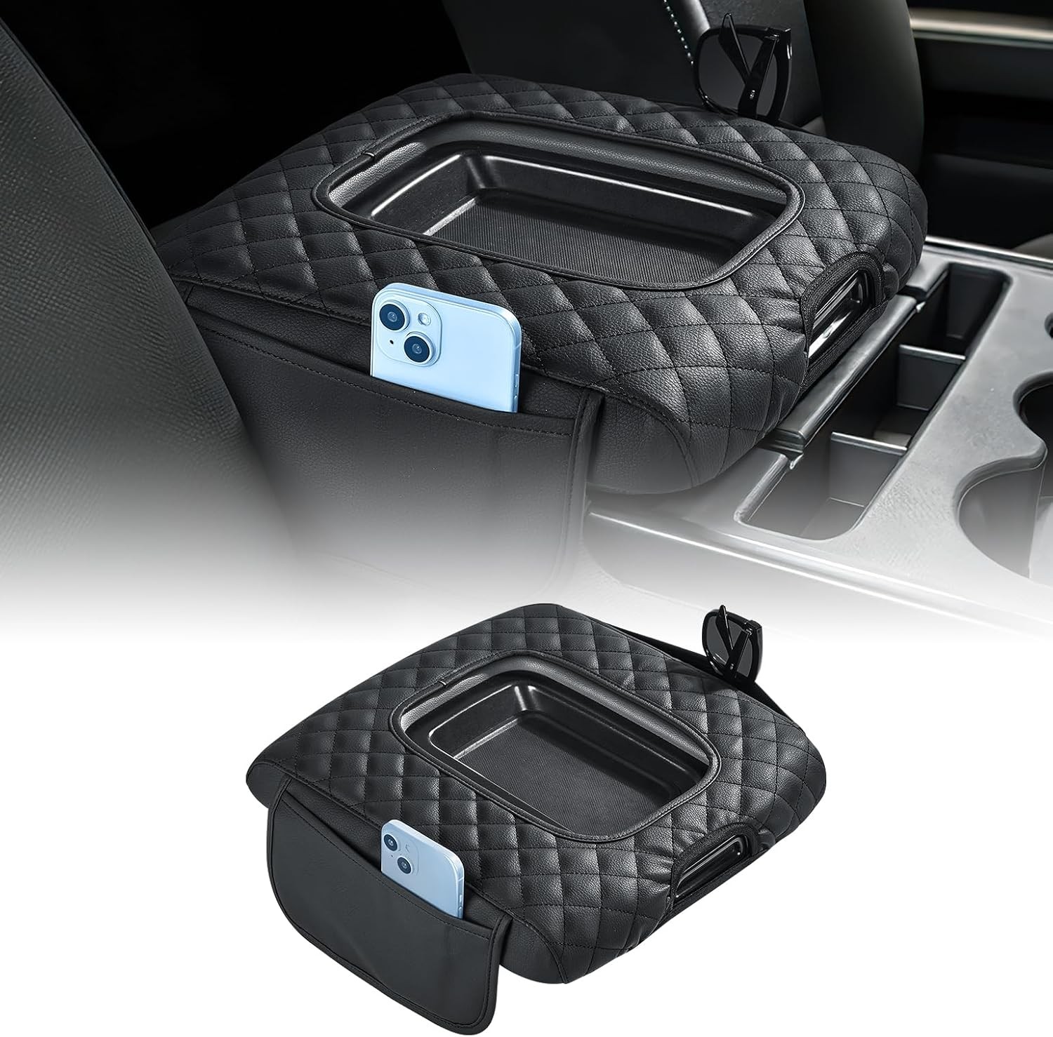 JOYTUTUS Center Console Cover Compatible with Silverado Sierra 2014-2018... 