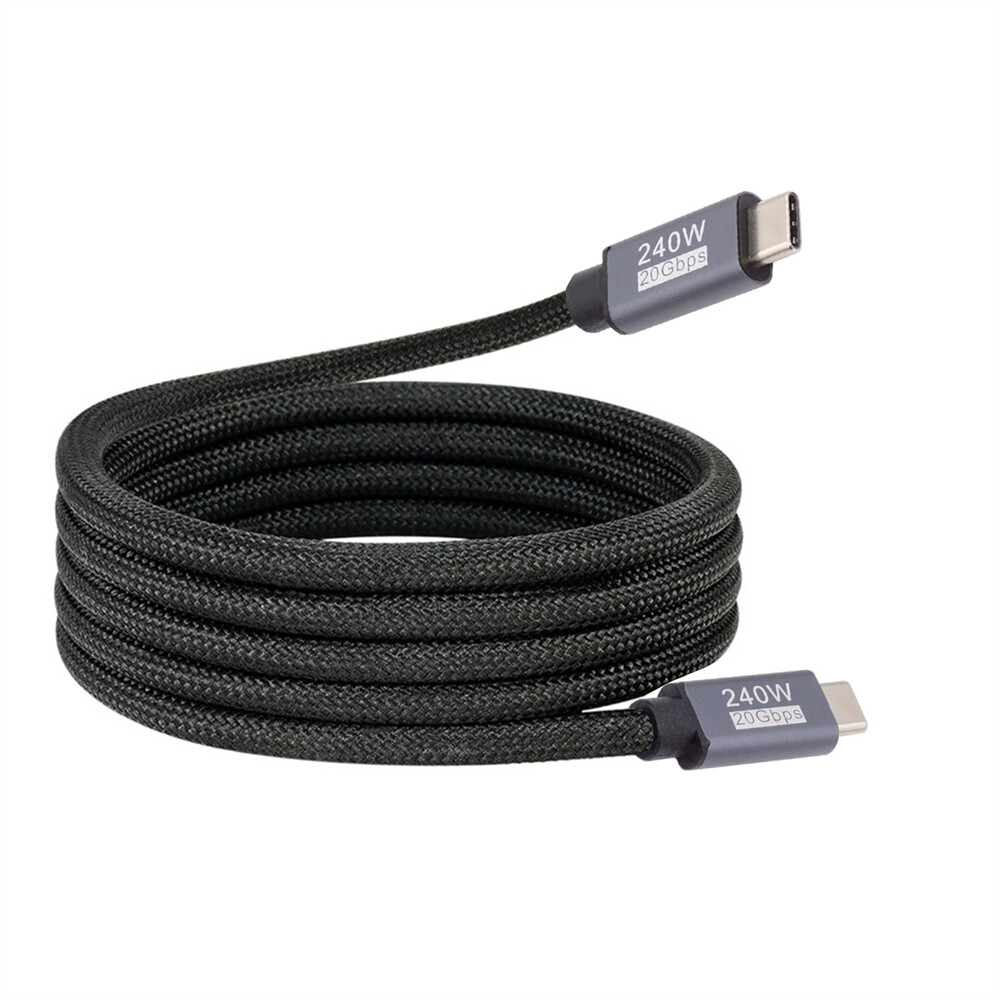 Cablecc USB3.2 Magnetic Cable USB-C 20Gbps 240W 8K 5K 4K USB4.0 Coiled Type-C