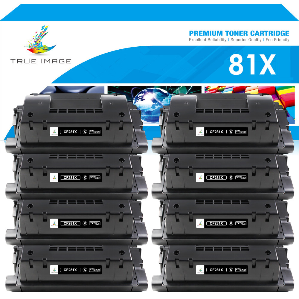 8PK CF281X 81X Toner Compatible For HP LaserJet Enterprise Flow MFP M630dn M630z