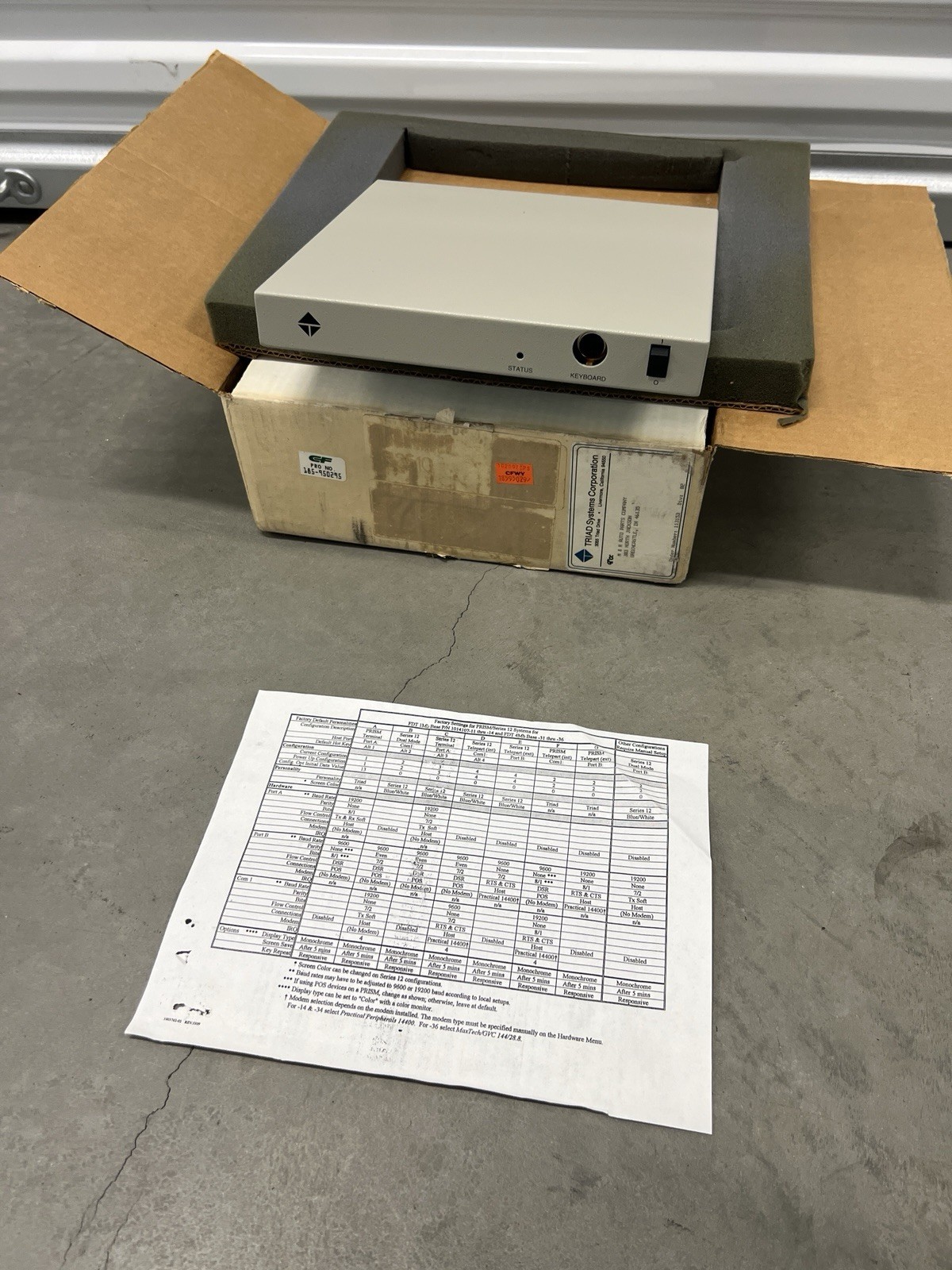 CCI Triad 1014108-31 Model 260 FDT Fiber Distribution Terminal Module Open box