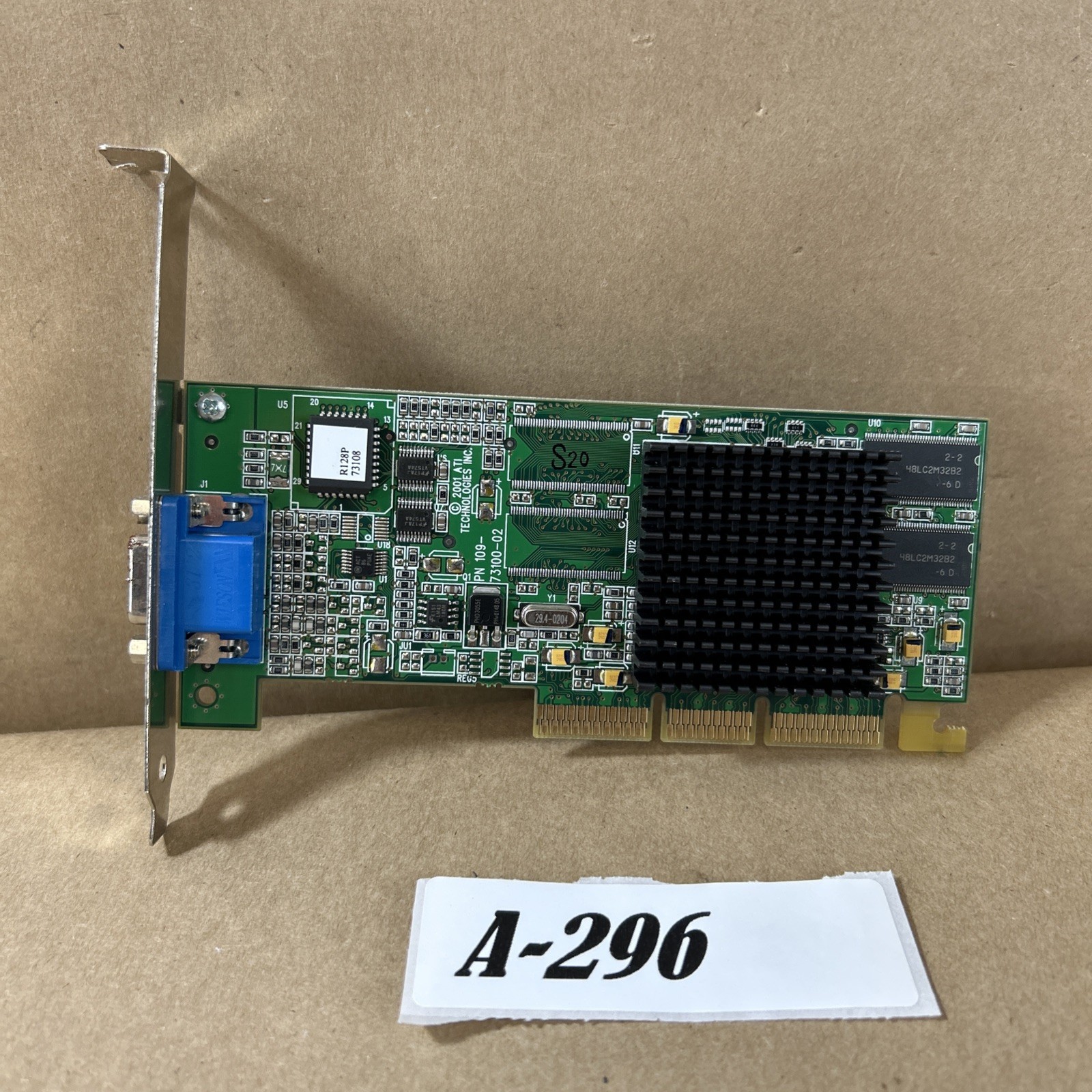 Dell 09K099 ATI Rage 128 Pro Ultra GL 32MB AGP 4X Graphics Card VGA 109-73100-02