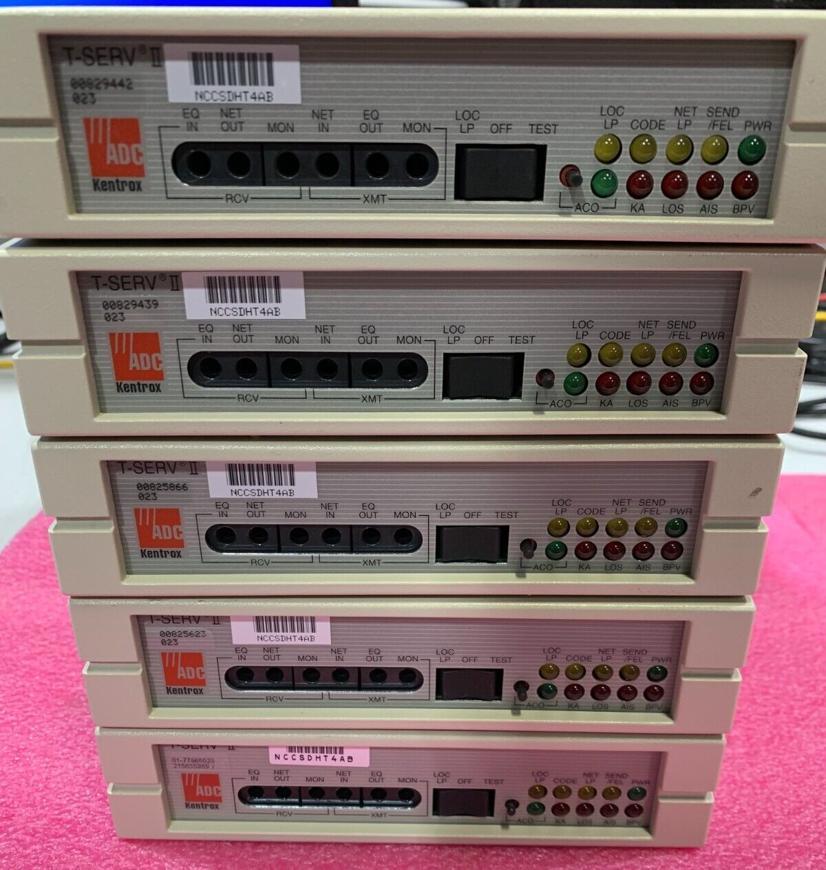 Lot 5 ADC Kentrox T-SERV II 77965 NCCSDHT4AB CSU/DSU T1 Network Modems