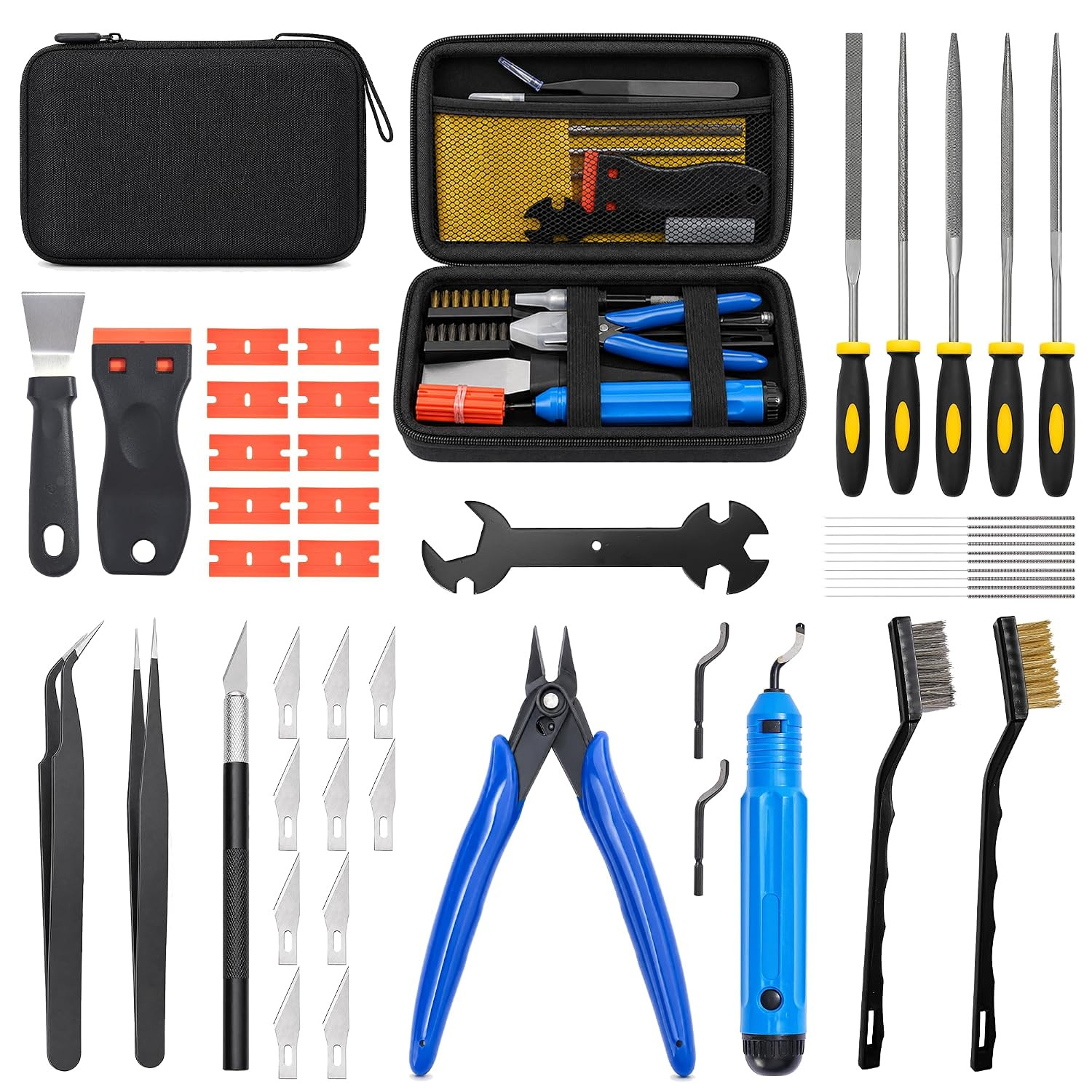 46-Piece 3D Printer Accessories, 3D Printer Tool Kit for Cleaning & Removal