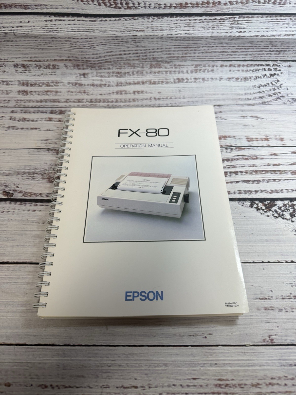 Vintage 1983 Epson FX-80 Dot Matrix Printer Operation Manual-Excellent Condition