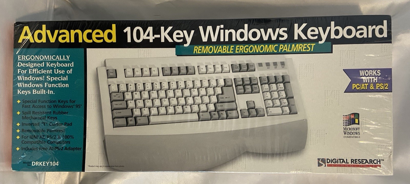 Digital research advanced 104 – key Windows keyboard DERKEY104 New Sealed 