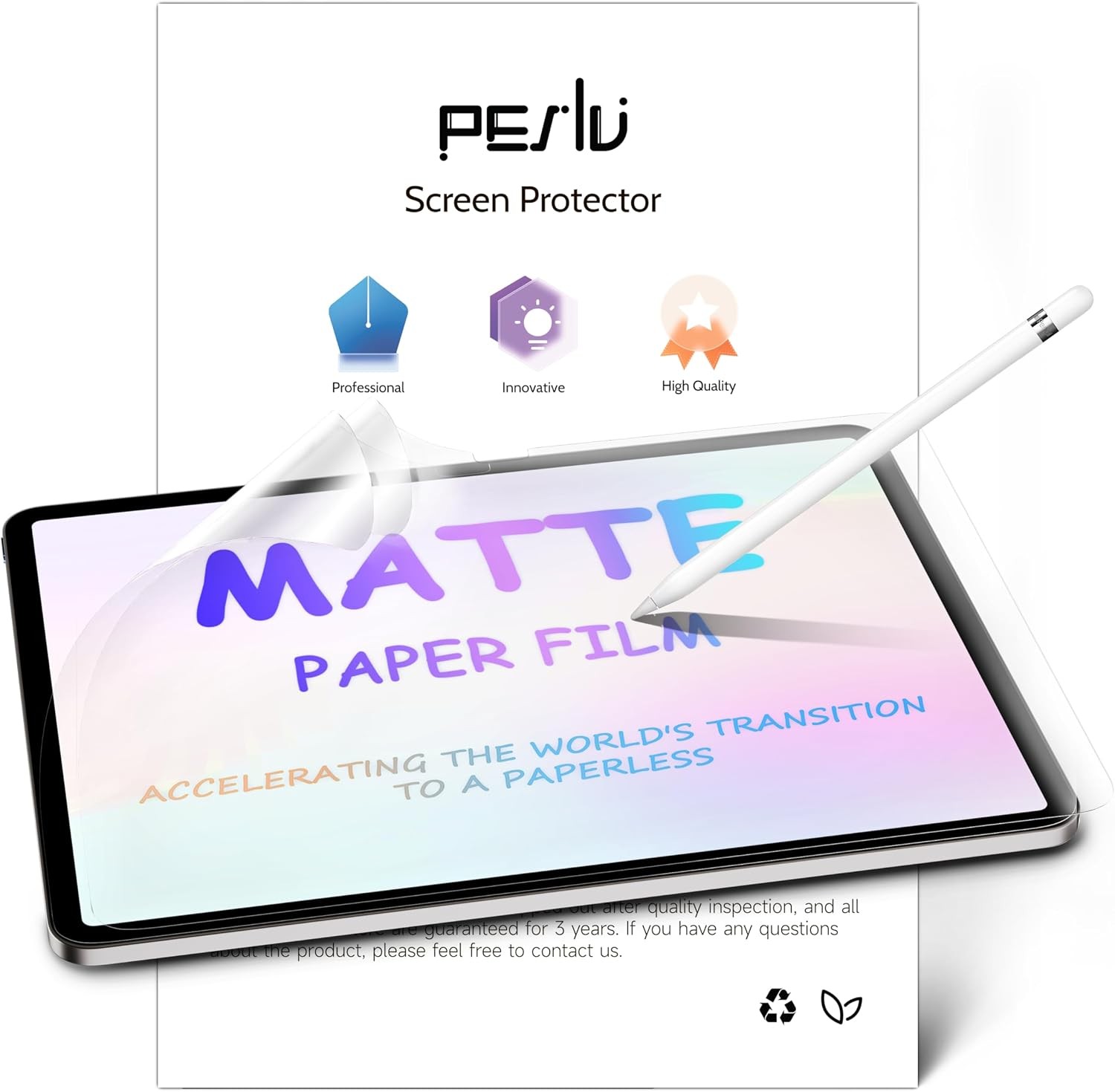 2 Pack Matte Anti Glare Screen Protector Like Paper for iPad 10th & 11th