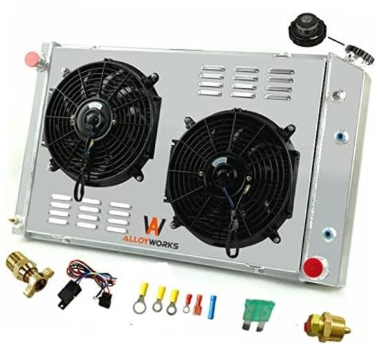 ALLOYWORKS 716 Full Aluminum Radiator for 1973-1991 Chevy GMC C/K C10 C20 C30