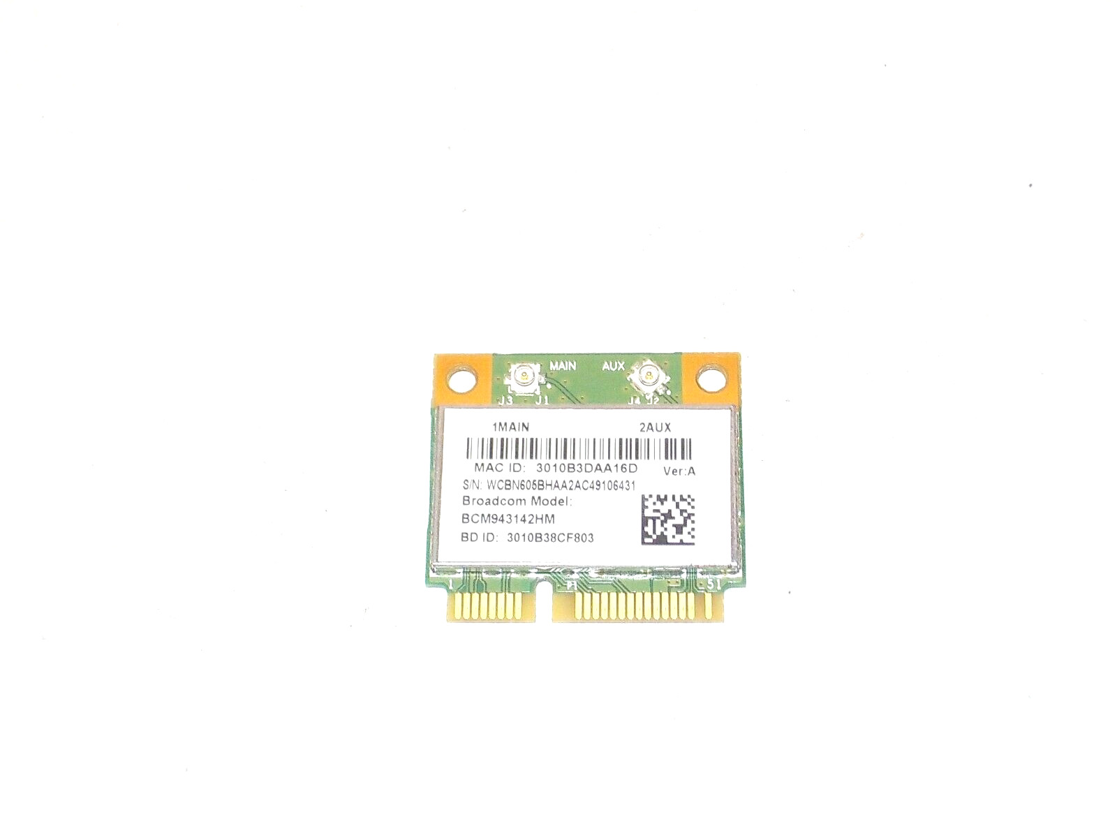 Broadcom BCM943142HM 802.11n Wireless bluetooth PCIe Half OEM Lite-On WCBN605BH