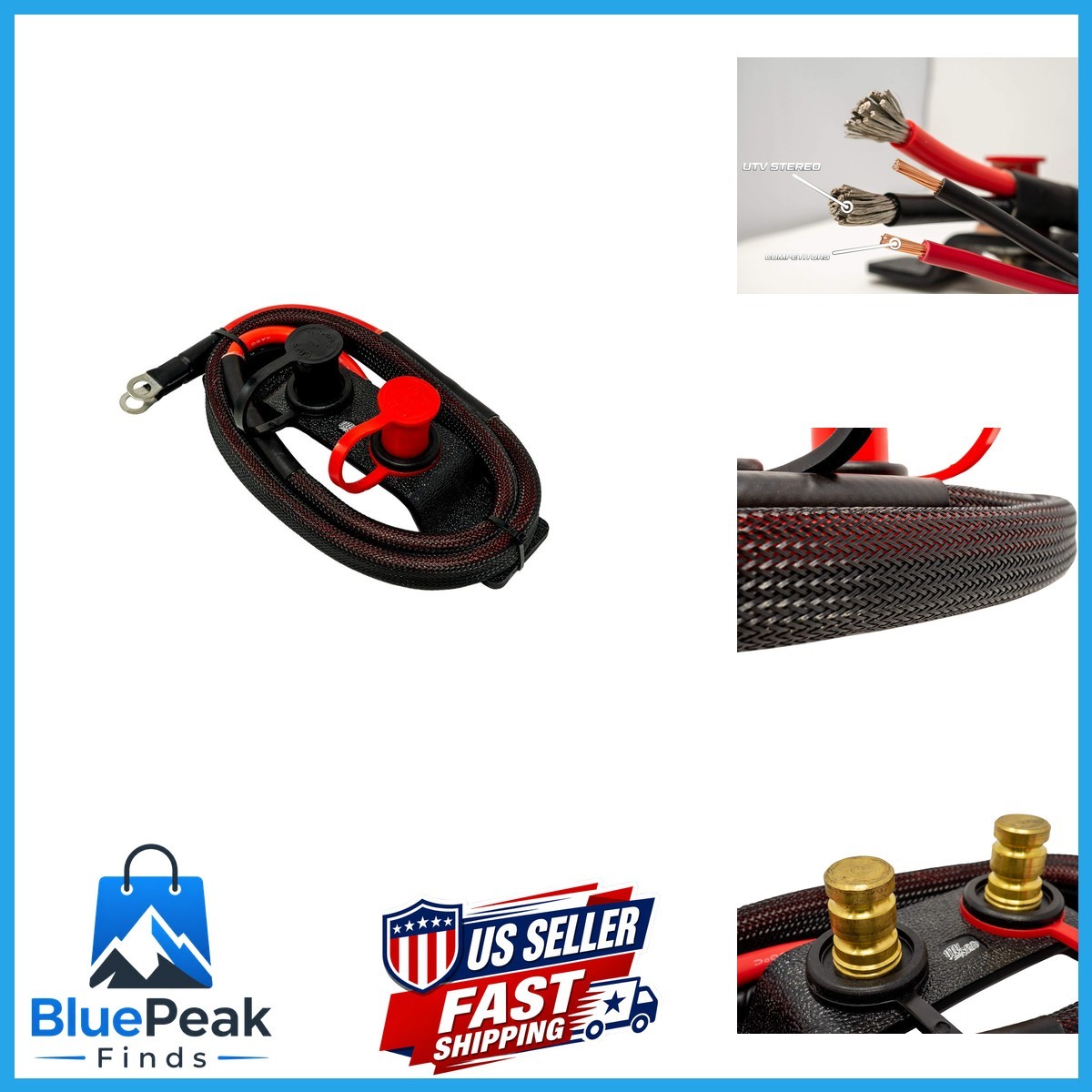 UTV Stereo 12V Battery Jump Post Kit For Can-Am Maverick X3 SxS X3 Jump Post