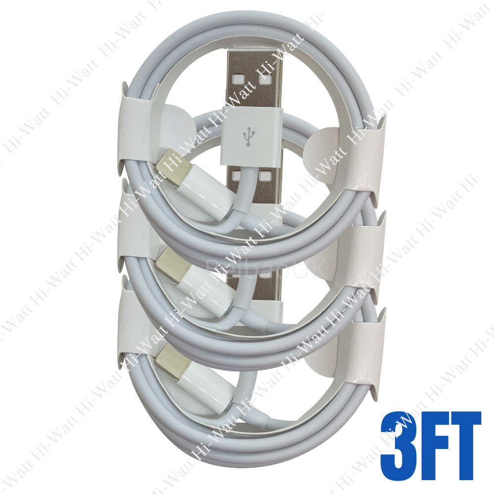 3 Pack USB Charger Cable 3/6Ft For iPhone 12 11 XR 8 7 6 Plus Charging Data Cord