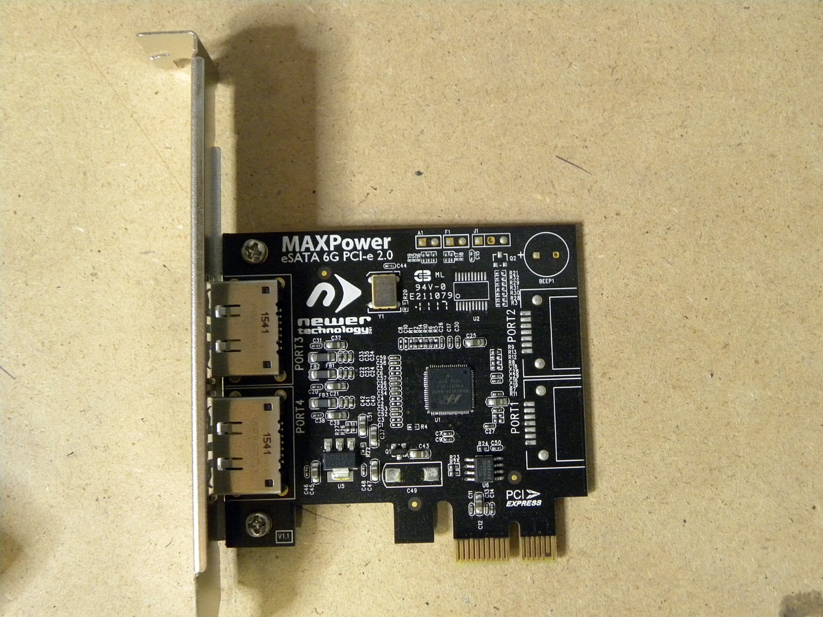 NEWER TECHNOLOGY INC  MAXPOWER eSATA 6G PCI-e 2.0 CONTROLLER CARD