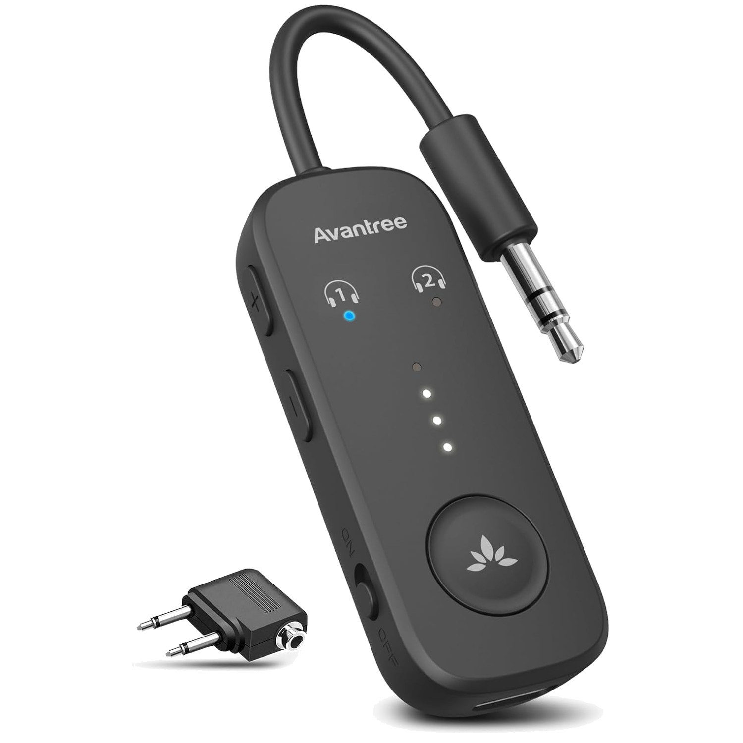 Bluetooth Transmitter for 2 Headphones