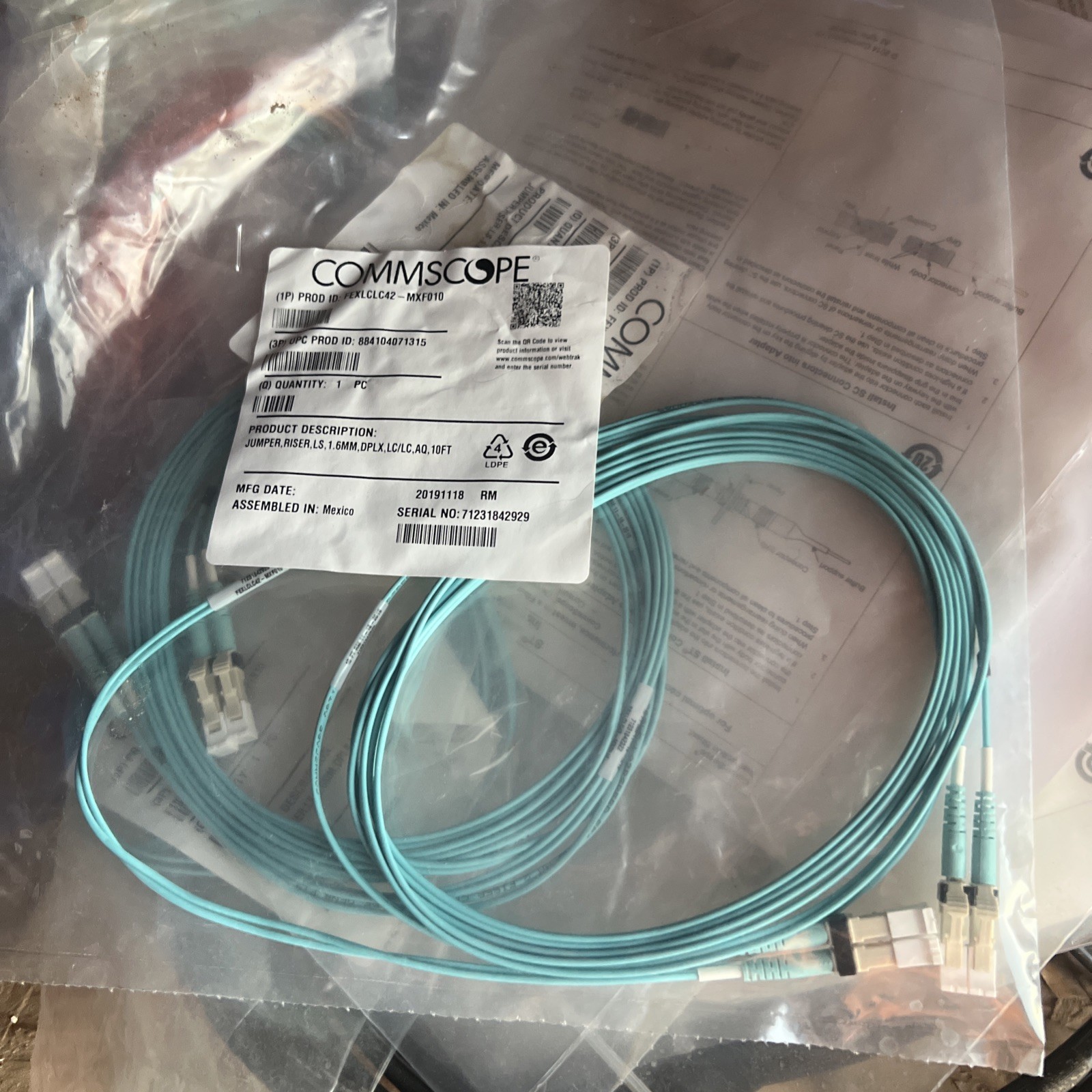 Commscope FEXLCLC42-MXF010 Fiber Patch Cord