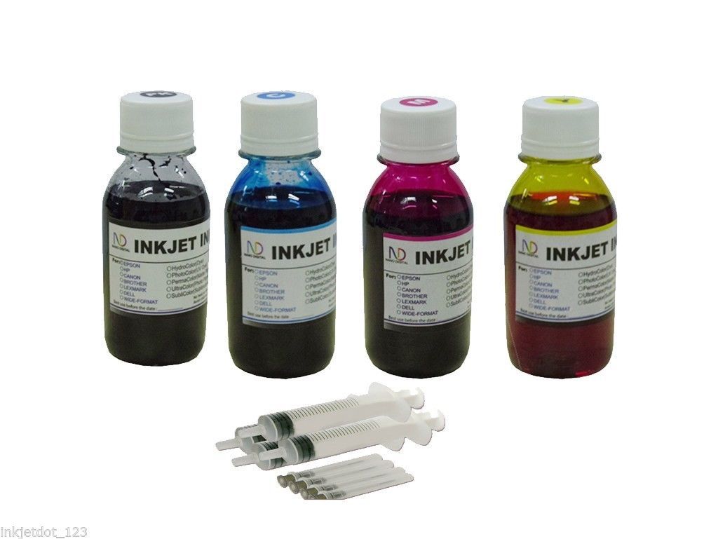 ND Non-original 4x100ml refill ink forT200 WorkForce WF-2520 WF-2530 WF-2540