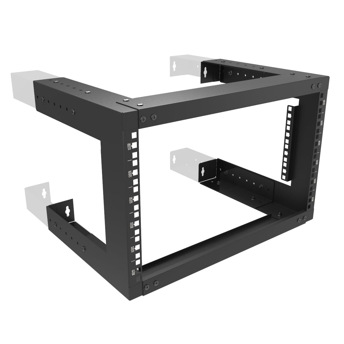 6U Wall Mount Open Frame Rack19 Inch Server Equipment Rack