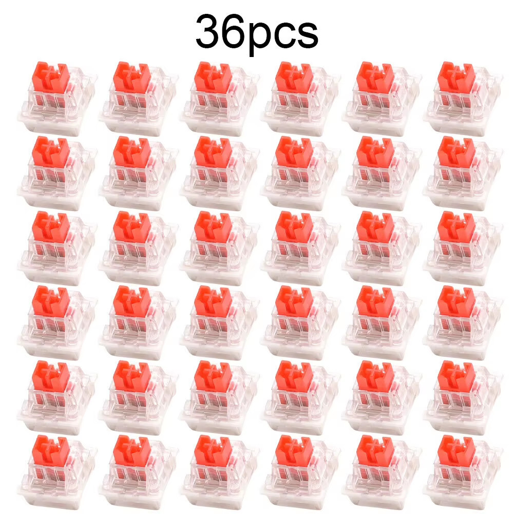 36PCS 3Pin Tactile Mechanical Keyboard Switches Replacement Compatible with Stan