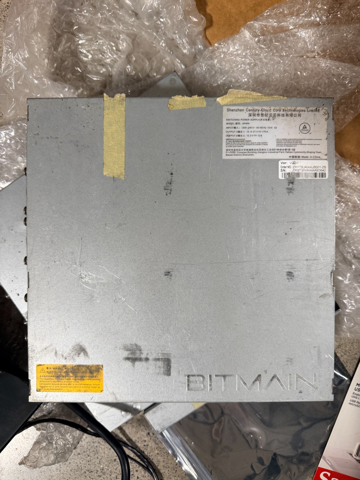 Bitmain Antminer S17e T17e S17+ T17+ APW9+ Plus ASIC 3600w PSU Power USA