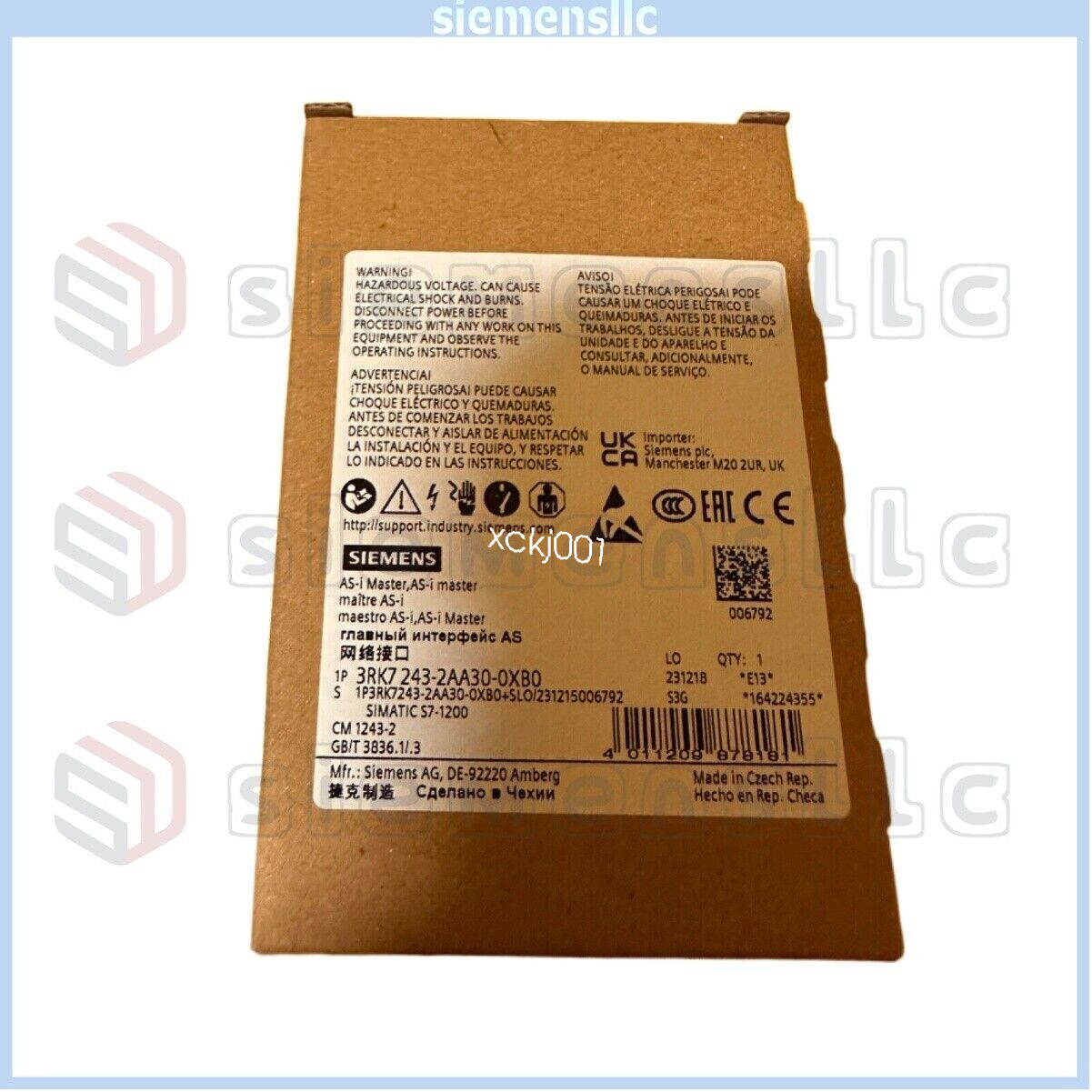 3RK7243-2AA30-0XB0 Siemens PLC Module fedex or DHL