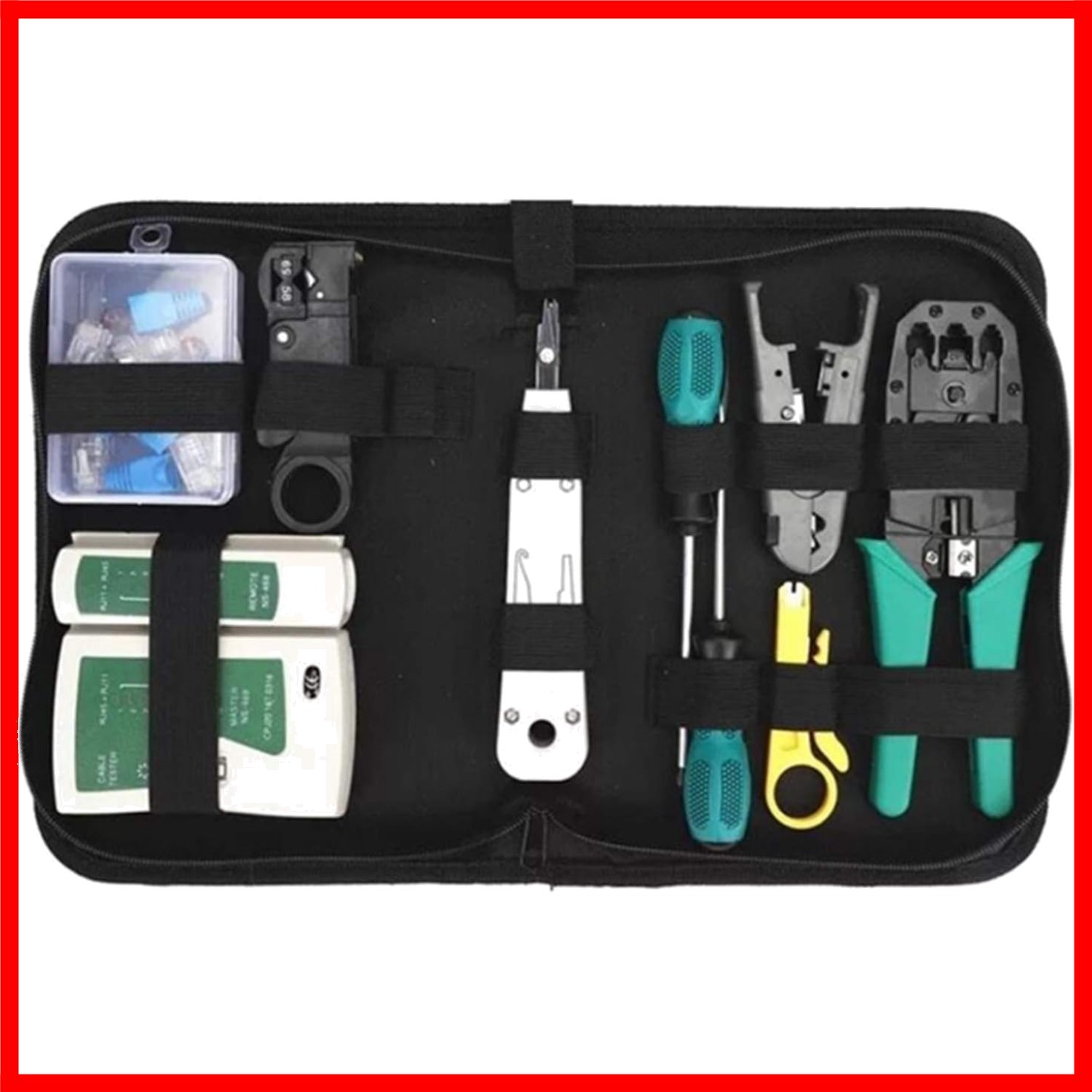 Multi-Functional Network Tool Set - 11 Tools for Efficient Ethernet Installation