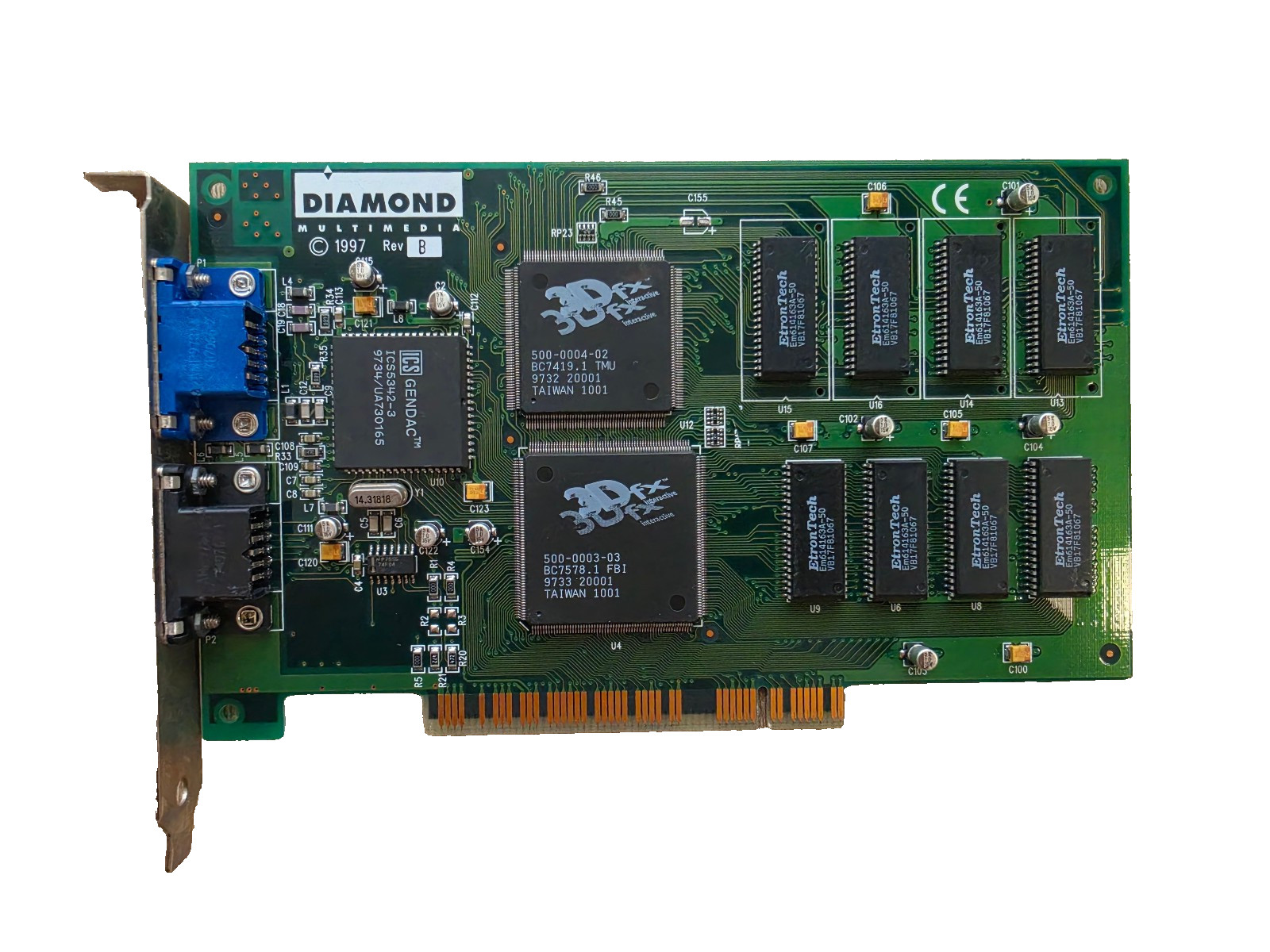 DIAMOND Multimedia 3Dfx Voodoo 1    4Mb  + VGA Cable -= TESTED =-