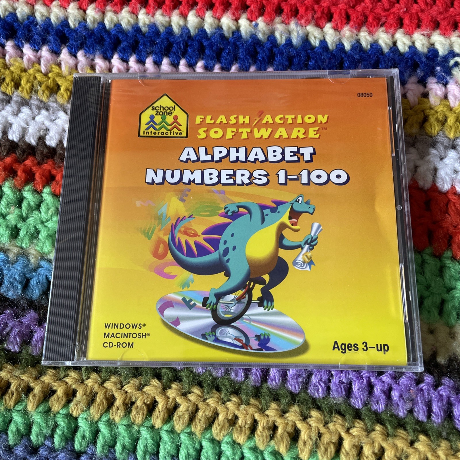 Flash Action Alphabet Numbers 1-100 - CD-ROM Learning - PC or MAC - NEW Sealed