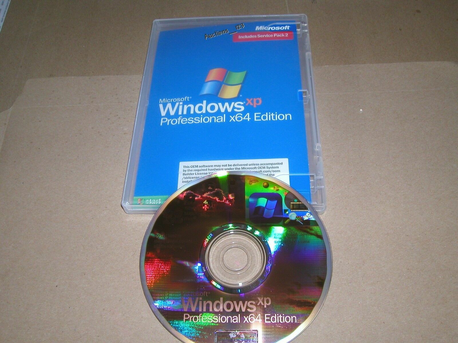 Microsoft Windows XP Professional x64 64 Bit Full English Vers. MS WIN PRO =NEW=