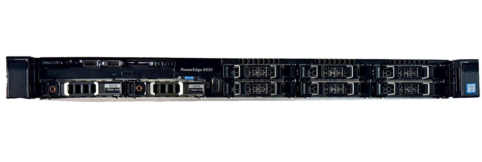 Dell PowerEdge R630 1U Server E5-2670 v3 16GB DDR4 H730 2x120GB SSD Dual PSU