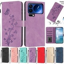 Flip Flower Butterfly Card Wallet Cover Case For 18 17 16 15 13 12 11 14 Pro 16E picture