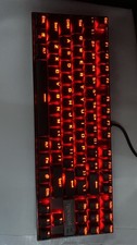 Red Dragon Kumara K552-1 USB GAMING Mechanical Keyboard Red LED TESTED WORKS picture