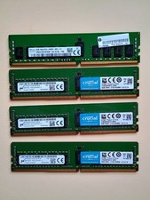 32GB Lot (4x 8GB) DDR4 ECC Registered Server RAM PC4-2133P / 2400T Mixed Kit picture