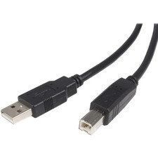 StarTech.com 3 ft USB 2.0 Certified A to B Cable - M/M 3 feet, Black  picture