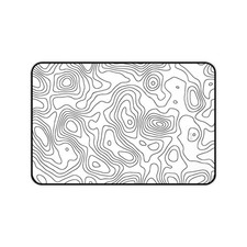 Topographic Line Art Desk Mat | Mousepad picture