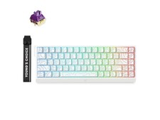 MCHOSE Ace 68 Hall Effect Magnetic Switch Gaming Keyboard - White Topographic picture