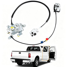Rear Right Passenger Side Extended Cab Door Lock Latch with Cable Compatible wit picture