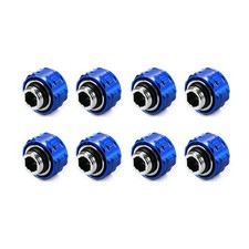 8 Pack G1/4 14mm Compression Fitting Blue for Theme PC Water Cooling Mod picture