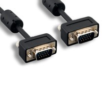 Kentek 3ft Slim SVGA HD15 Video Cable 15Pin Male/Male EMI/RFI Filter PC Display picture
