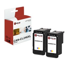 2Pk LTS CL246XL Tri-Color HY Compatible with Canon Pixma iP2820 MG2420 Ink picture