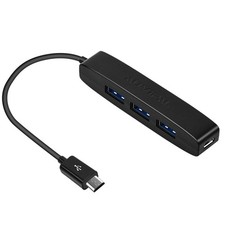 AuviPal 3Port Micro USB OTG Hub Adapter 3 USB Ports + Power Port for Fire Sti... picture
